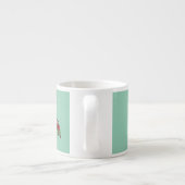 Elf met Polka Dot Gift linker hand espresso mok (Achterkant)