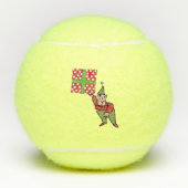 Elf met Polka Dot Gift Penn tennisballen (Voorkant)