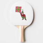 Elf Met Polka Dot Gift witte ping pong paddle Tafeltennisbatje (Voorkant)