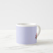 Elf met rode doos linker espresso mok (Voorkant rechts)