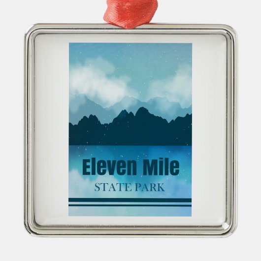 Elf Mile State Park Colorado Reflection Metalen Ornament (Voorkant)