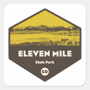 Elf Mile State Park, Colorado Vierkante Sticker
