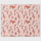Elf Mischief Wrapping Paper Cadeaupapier (Vlak)