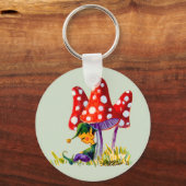 ELF & MUSHROOMS DOOR SHARON SHARPE SLEUTELHANGER (Voorkant)