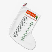 Elf Naam Kerst Aanpassen Voorraad Grote Kerstsok (Voorkant (Hangend))