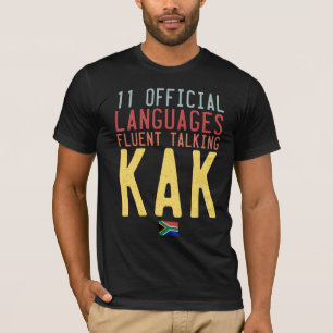 Elf officiële talen in Zuid-Afrika spreken over d T-shirt