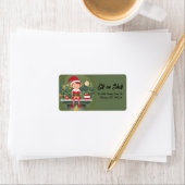 Elf on Shelf Retour Adreslabel Etiket (Insitu)