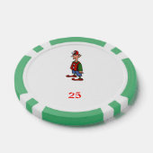 Elf Op Aandacht groene 25 gestreepte poker chip (Enkel)