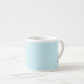Elf op aandacht linker espresso mok (Voorkant rechts)