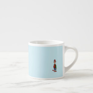 Elf op aandacht linker espresso mok