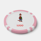 Elf Op Aandacht roze 1000 gestreepte pokerchip (Enkel)