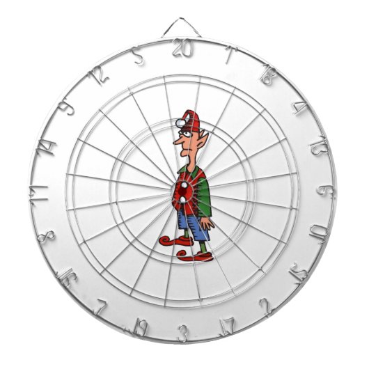 Elf op aandachtsdartbord dartbord (Voorkant)