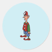 Elf op Attentie-ronde stickers (Voorkant)