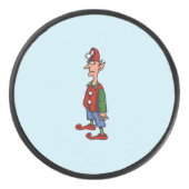 Elf op Attention hockey puck (Voorkant)