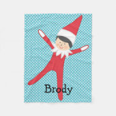 Elf op de Blanket Gepersonaliseerd Fleece Deken (Voorkant)