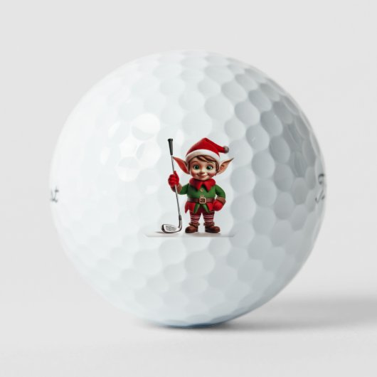 Elf op de Fairway Golf Ball Golfballen (Voorkant)