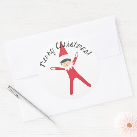Elf op de Sticker (Envelop)
