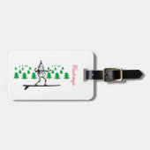 Elf op een Surfboard Thunder_Cove Bagagelabel (Voorkant horizontaal)