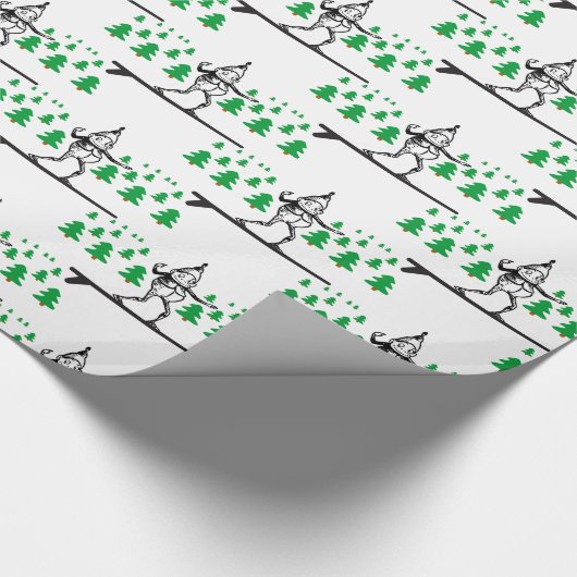 Elf op een Surfboard Thunder_Cove Cadeaupapier (Hoek)