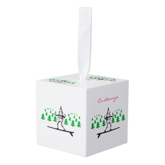 Elf op een Surfboard Thunder_Cove Decoratie (Voorkant hoekig)