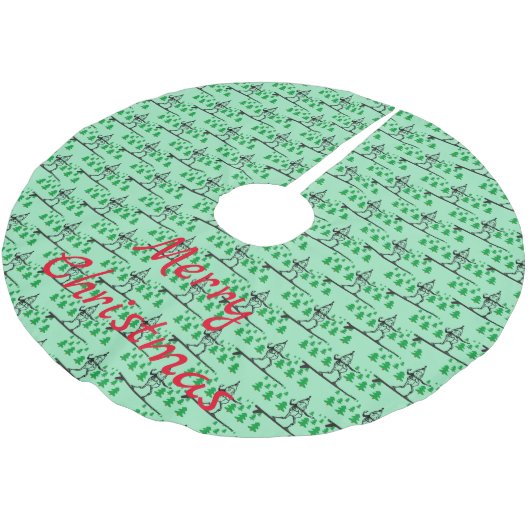 Elf op een Surfboard Thunder_Cove Kerstboom Rok (Gekanteld)