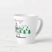 Elf op een Surfboard Thunder_Cove Latte Mok (Rechterhoek)