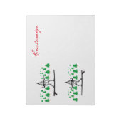 Elf op een Surfboard Thunder_Cove Notitieblok (Linkerzijde)