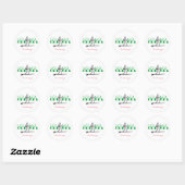 Elf op een Surfboard Thunder_Cove Ronde Sticker (Vel)