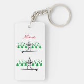 Elf op een Surfboard Thunder_Cove Sleutelhanger (achterkant)