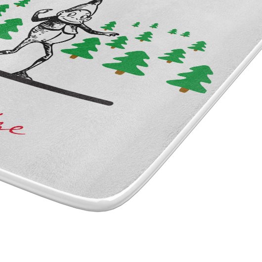 Elf op een Surfboard Thunder_Cove Snijplank (Hoek)