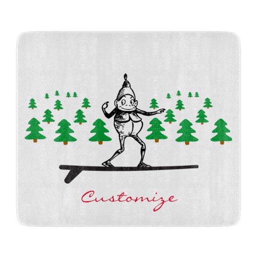 Elf op een Surfboard Thunder_Cove Snijplank (Voorkant)