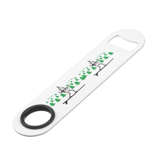 Elf op een Surfboard Thunder_Cove Speed Flessenopener (Achterkant Gekanteld)