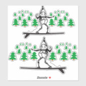 Elf op een Surfboard Thunder_Cove Sticker (Vel)