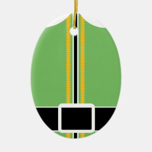 Elf Oval Ornament