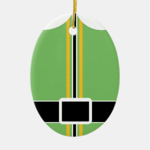 Elf Oval Ornament
