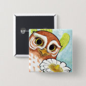 Elf Owl Button (Voorkant /achterkant)