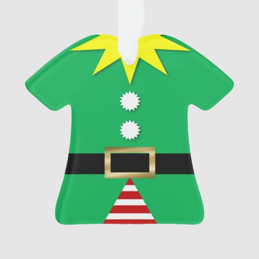 Elf pak gepersonaliseerd Ornament (voorkant)