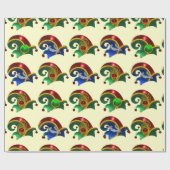 ELF PETTEN, SHAMROCK, DIAMOND FEATHERS, GOLD JEWEL CADEAUPAPIER (Vlak)