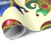 ELF PETTEN, SHAMROCK, DIAMOND FEATHERS, GOLD JEWEL CADEAUPAPIER (Rol Hoek)