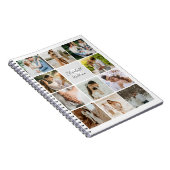 Elf Photo Collage Simple Newly Weds Family Notitieboek (Rechterzijde)