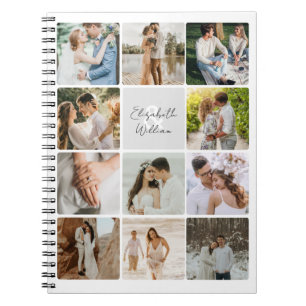 Elf Photo Collage Simple Newly Weds Family Notitieboek