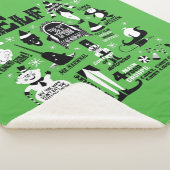 Elf-pictogrammen en filmoffertes sherpa deken (3/4)