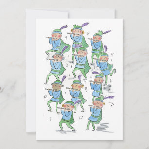 Elf pijpers die pijpen kaart