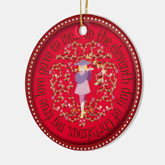 Elf pijpleidingen keramisch ornament (Links)