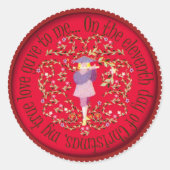 Elf pijpleidingen ronde sticker (Voorkant)