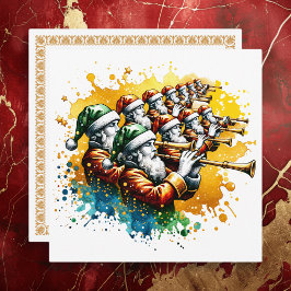 Elf Pipers Piping | Twaalf dagen Kerst Feestdagenkaart