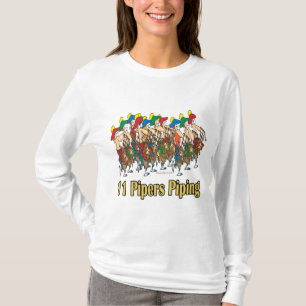 elf pippers die 11e kerstdag aanleggen t-shirt