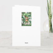 Elf Pixie En Lieveheersbeestje Waterverf Verjaarda Kaart (Achterkant)