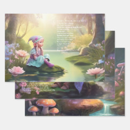 Elf Poetry Inpakpapier Vel