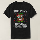 Elf Poop Emoticon Pajama Dit is mijn kerstpooj T-shirt (Design voorkant)